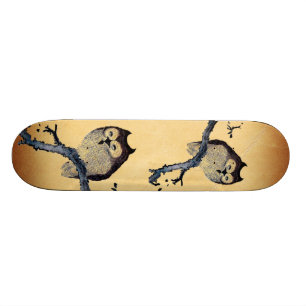 Vintage Sluimerende Uil Persoonlijk Skateboard