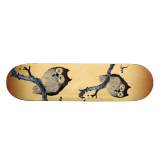 Vintage Sluimerende Uil Persoonlijk Skateboard