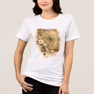 Vintage Smaragd Verhalenboek Tri-Blend T-shirt