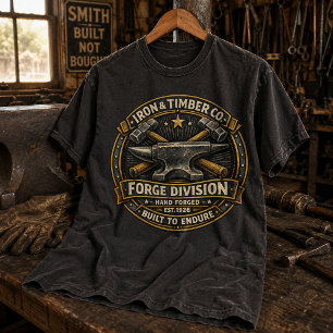 Vintage Smederij Aambeeld Smeedafdeling  T-shirt