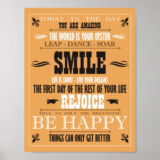 Vintage Smile Poster (Voorkant)