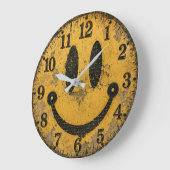 Vintage Smiley Face Grote Klok (Hoek)