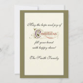 Vintage Smiling Santa Feestdagenkaart (Achterkant)