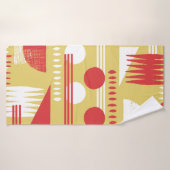 vintage smokeless abstract geometric modern style badhanddoek (Badhanddoek)