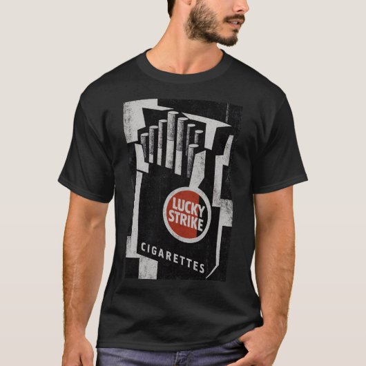 Vintage Smoking Advertisement Art T-shirt (Voorkant)