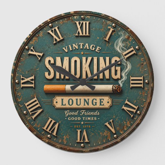 Vintage Smoking Lounge Grote Klok (Voorkant)