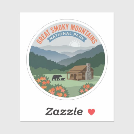Vintage Smoky Mountains Beer Cabine Sticker (Vel)
