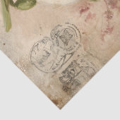 Vintage Sneeuwklokje Boeket Decoupage Ephemera Tissuepapier (Detail)