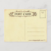 Vintage Sneeuwman en Briefkaart Snowwoman (Achterkant)