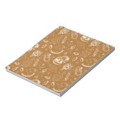 vintage - sneeuwman met kerst notitieblok (Linkerzijde)