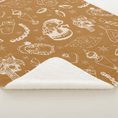 vintage - sneeuwman met kerst sherpa deken (3/4)