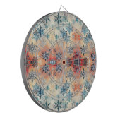 Vintage Sneeuwvlokken Patroon - Dartbord (Voorkant Links)