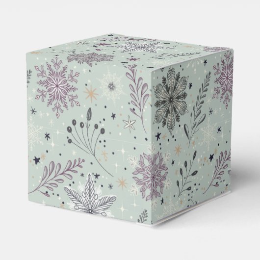 Vintage Snow Bedankdoosjes (Achterkant)