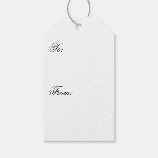 Vintage Snow Cadeaulabel (Achterkant)