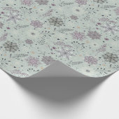 Vintage Snow Cadeaupapier (Hoek)