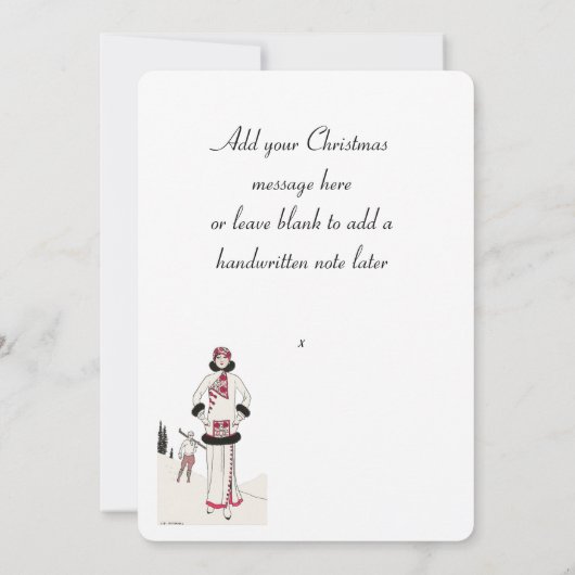 Vintage Snow Queen Christmas  (Achterkant)