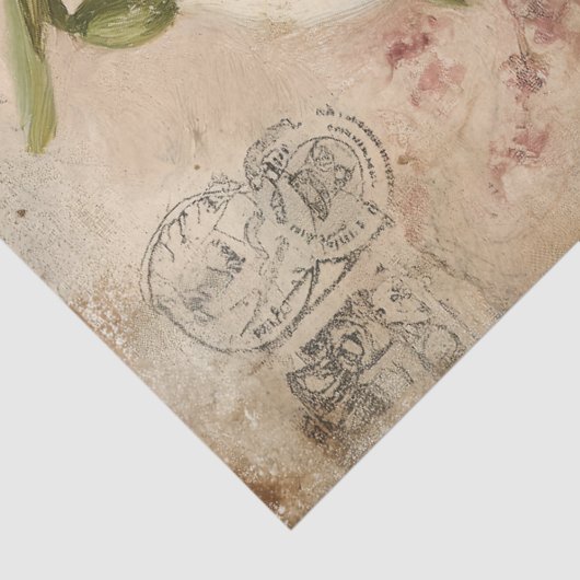 Vintage Snowdrop Bouquet Decoupage Ephemera Tissuepapier (Detail)