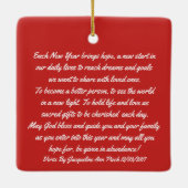 Vintage Snowman Keramisch Ornament (Achterkant)