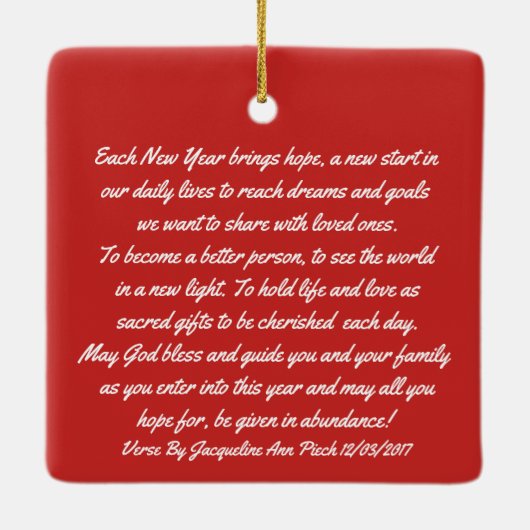 Vintage Snowman Keramisch Ornament (Achterkant)