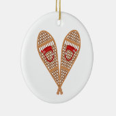 Vintage Snowschoenen Keramisch Ornament (Rechts)