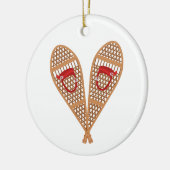 Vintage Snowschoenen Keramisch Ornament (Links)