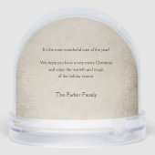 Vintage Snowy Old Father Christmas Snow Globe Sneeuwbol (Achterkant)