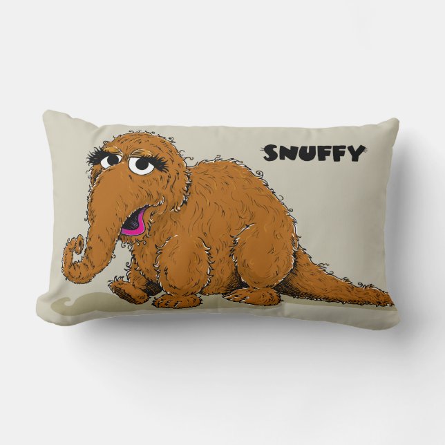 Vintage Snuffleupagus Kussen (Voorkant)