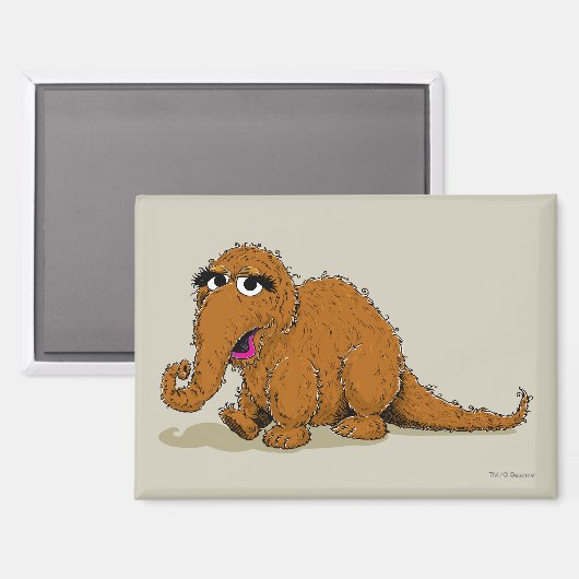 Vintage Snuffleupagus Magneet (Voorkant / Achterkant)