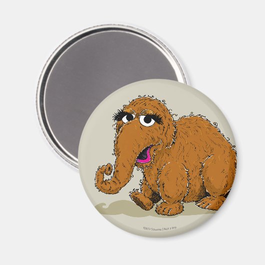 Vintage Snuffleupagus Magneet (Voorkant / Achterkant)