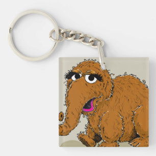 Vintage Snuffleupagus Sleutelhanger