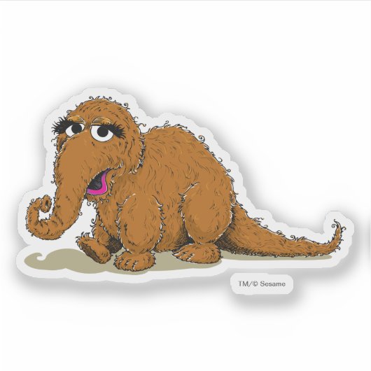 Vintage Snuffleupagus Sticker (Voorkant)