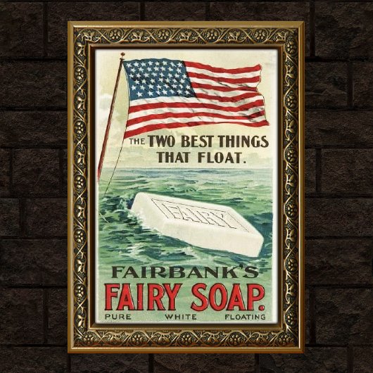 Vintage Soap Product Advertising Poster