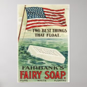 Vintage Soap Product Advertising Poster (Voorkant)
