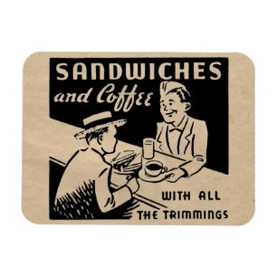 Vintage Soda Jerk Magneet