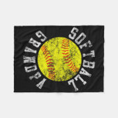 Vintage Softll Grandpa  Fleece Deken (Voorkant (Horizontaal))