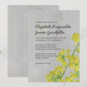 Vintage Solidago Wedding Invitations Kaart (Voorkant / Achterkant)