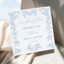 Vintage Something Blue voor ik 't doe Bruidsfeest