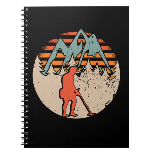 Vintage Sondeln Metaaldetectorist Notitieboek (Voorkant)