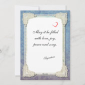 Vintage Songbird with Modern Message Feestdagenkaart (Achterkant)