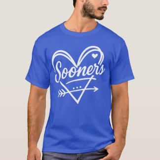 Vintage Sooner Hart Pijl Grafisch Cadeau voor Mann T-shirt