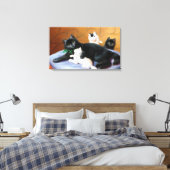 Vintage Sophie Sperlich Fat Familie Canvas Afdruk (Insitu (Slaapkamer))