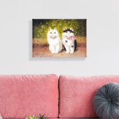 Vintage Sophie Sperlich Two Kittens 1906 Canvas Afdruk (Insitu (Woonkamer))