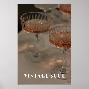 Vintage Soul: Crystal Coupe & Rose Spirits Kunst Poster