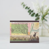 Vintage South Dakota Map Briefkaart (Staand voorkant)