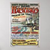 Vintage South Eastern Railway Travel Advertising Poster (Voorkant)