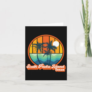 Vintage South Padre Island Texas Zomer 90s Strand  Kaart