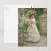 Vintage Southern Bell Girl Briefkaart (Voorkant / Achterkant)