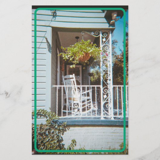 Vintage Southern Porch Briefpapier (Voorkant)