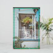 Vintage Southern Porch Briefpapier (Staand voorkant)