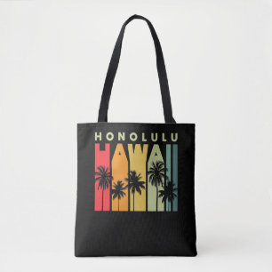Vintage Souvenir Honolulu Hawaii Tote Bag